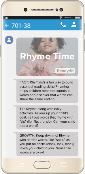 Rhyme Time Example Messages
